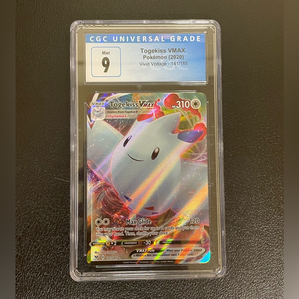 Togekiss CGC 9 2020 Pokemon Vivid Voltage VMAX Full Art 141/185